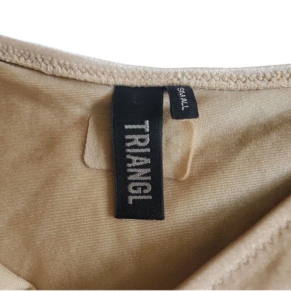 Triangl Swimwear Velvet Bikini in Beige - Picture 5 of 8